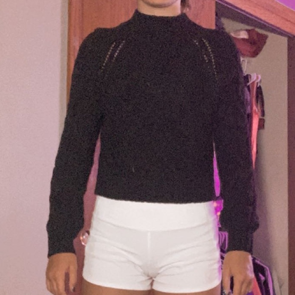 black turtle neck sweater